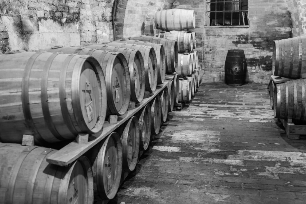 vieux tonneaux de vin